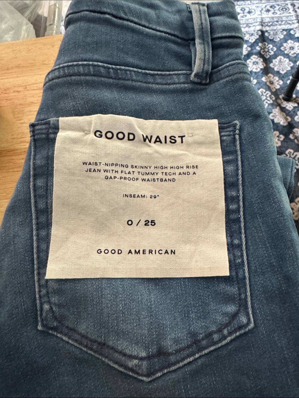 Good American High-Rise Skinny Jeans in Blue Wash